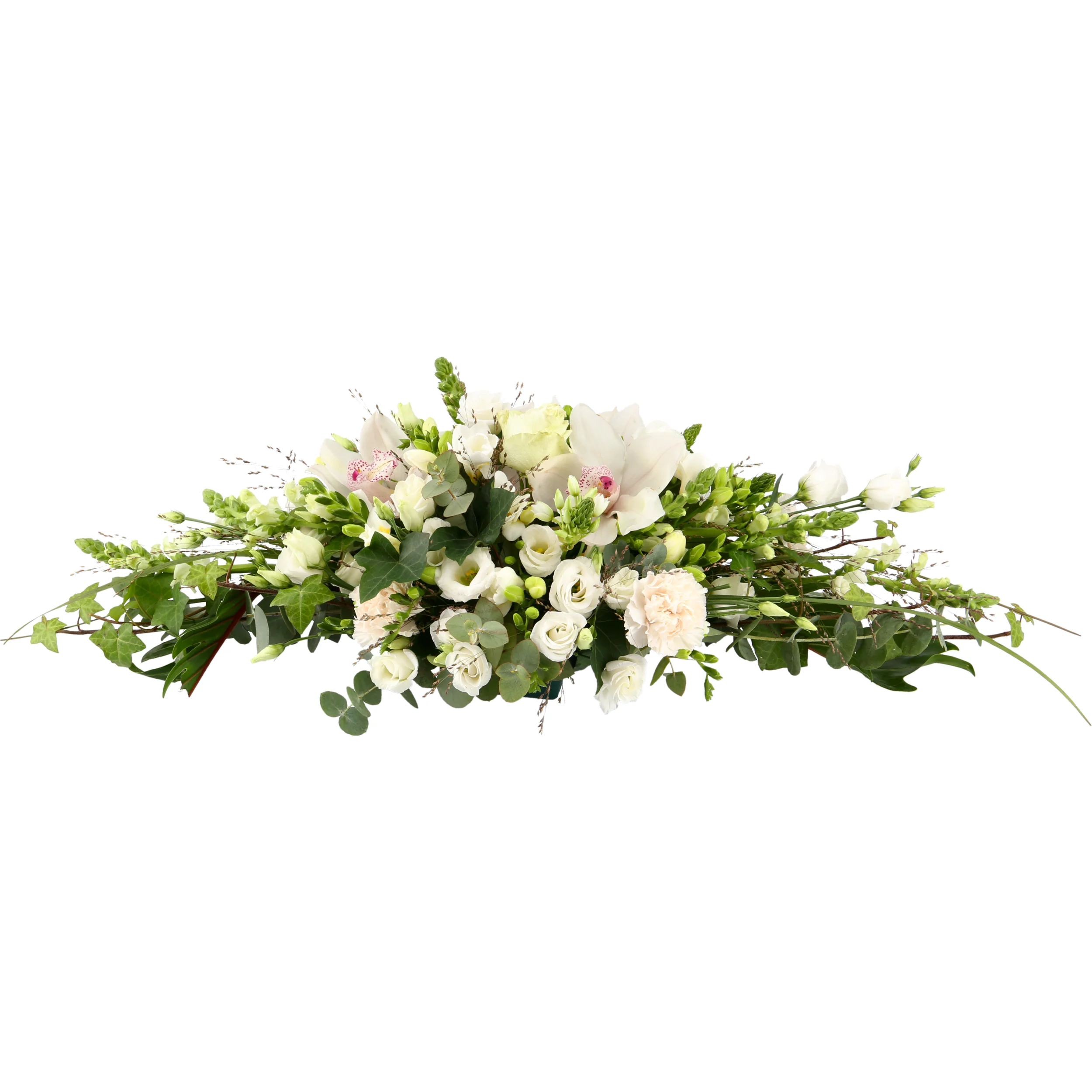 Stor blomsterdekoration - aflang