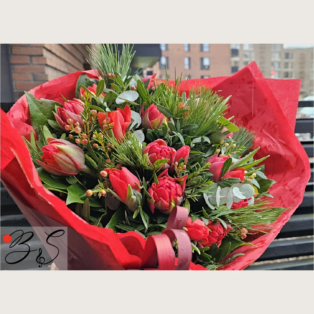 Blomster til kæreste København C med romantisk buket fra BlomsterSymfoni