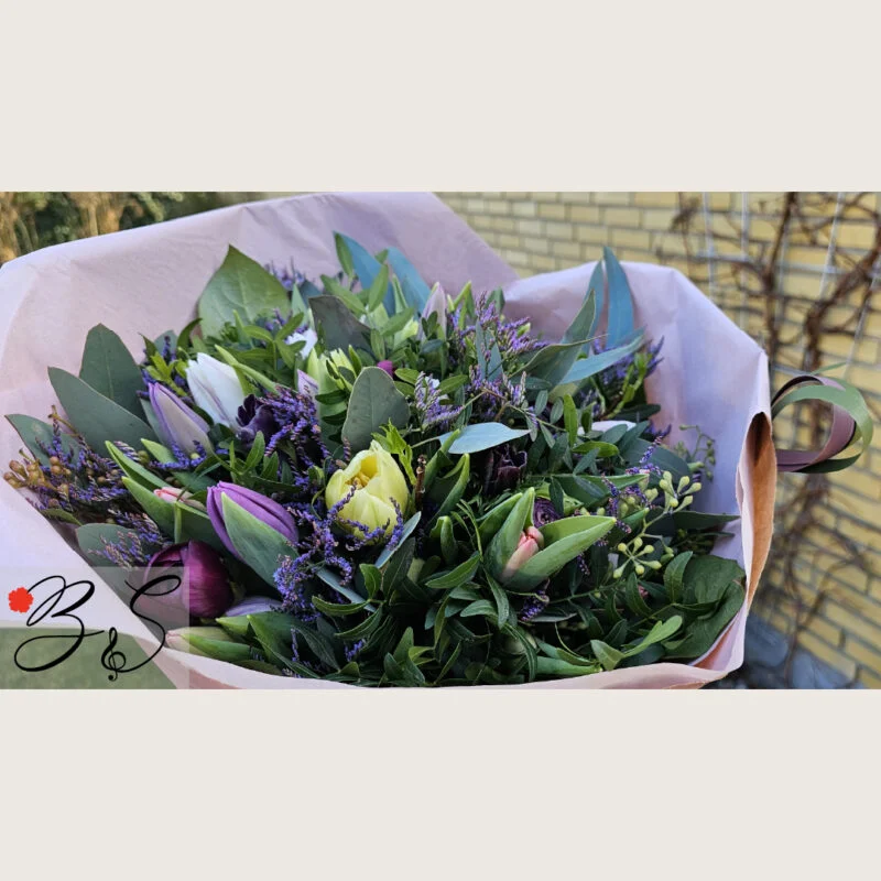 Blomsterhandler Nordhavn med elegant buket fra BlomsterSymfoni